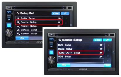 Push the "Setup" button 2. Select "System Setup" 3.