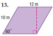 A rhombus has an area of 133 cm 2, and the length of one diagonal is 14 cm. Find the length of the other diagonal.. 53.