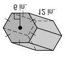 64. Find the surface area of the figure below. Show all calculations. 65. Name the solid based on the net that is given. 66. A sphere has a radius of 19 centimeters. Find the sphere s volume.