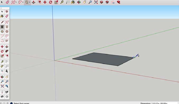 PART II: Creating your first 3D model I. Create a 2D surface: 1.