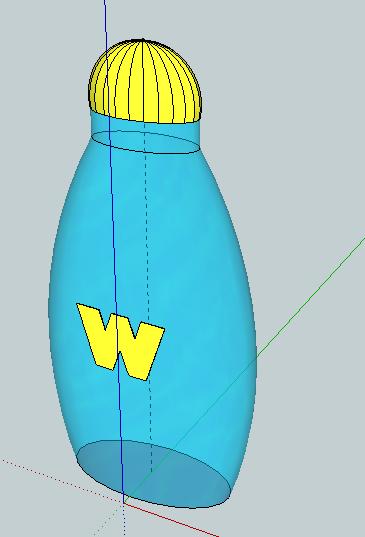Zoom in and the perfume bottle is now finished. Extensions: Design your own shape for another perfume bottle. Try different renders and colours.