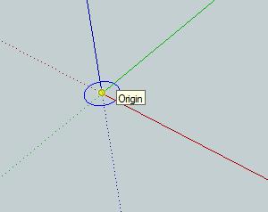 3. Now select the Circle tool and draw a circle on the base, starting by clicking on the axis origin point for the circle centre.