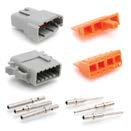 12-Way Pin and Socket Plug, Wedge and Contacts Kit Other Available Options: Strain Relief Series see page 34 Additional Colors: