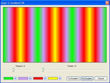 Setting any selection box to No Color removes it from the blended color sequence.