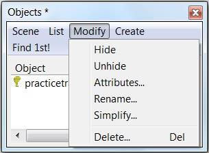 Refresh: refreshes the Objects List, if you have made any changes to it (e.g. changing which traces and columns are listed in the Series Options > Lists, above).