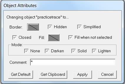 This is how you export data into Excel. Objects List > Modify First, select an object from the Objects List to modify. Hide: hides the trace from the main window.