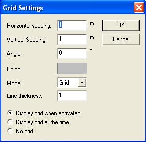 TOOLBARS AND DIALOG WINDOWS Chapter 2 FIGURE 2.6-1 GRID SETTINGS DIALOG WINDOW Snap Settings (Fig. 2.6-2).