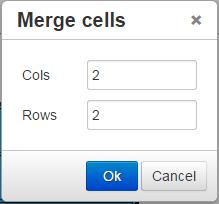 As a result, a 2x2 cell will be made frm the merged cells: Split Cell When selected, this ptin will split cells that were previusly merged tgether.