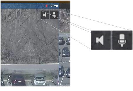 Live Monitoring with Quick Review Two-way audio Ocularis Client enables both listening to audio from camera-connected microphones and sending audio to camera-connected speakers.
