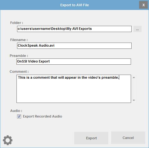 Exporting Evidence Exporting to AVI File 3. Enter the full path of the destination folder for the exported clip, or click Browse Folders o select a folder or to create a new folder. 4.