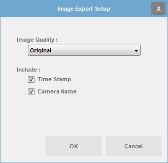 Exporting Evidence Exporting Still Images (individual frames) Rather than full-motion video, you may want to export a still image or series of still images from Ocularis Client.
