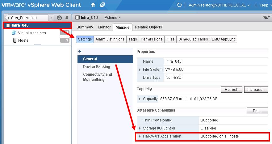 from the host view as it in the vsphere Client.