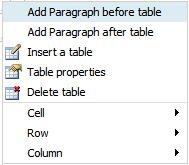 Add Content Site Manager Community Extranet - TERMIN... Table Cell Properties Table cell properties affect only individual table cells.