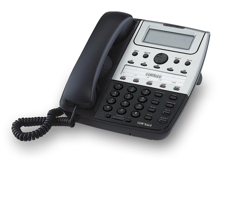 Cortelco 2740 Telephone Set Main Features Caller ID with Call Waiting Display Internal Phone Book Memory Hold/Redial/Mute Voice Mail