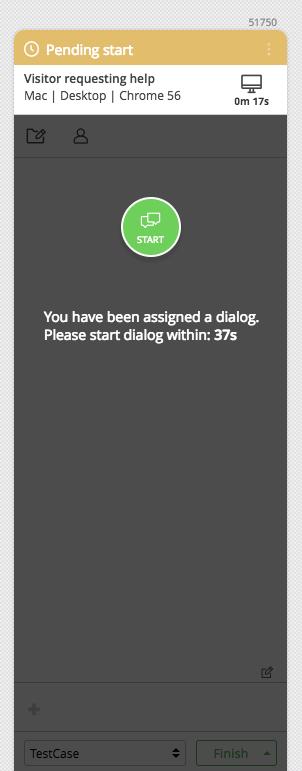 automatically set your presence to Away and the dialog will be transferred back to the queue. You need to change your presence to Online again before you can receive any new dialogs. 1.