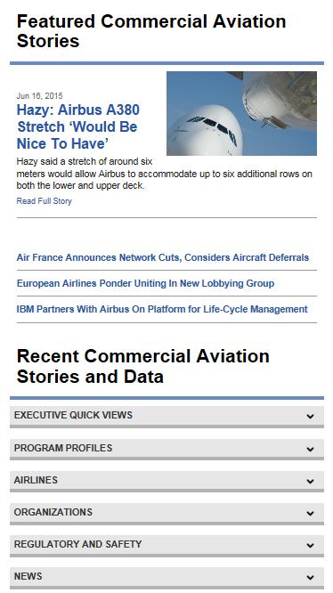 The Commercial Channel Homepage Slightly different than the other channel homepages, the Commercial Channel homepage: Contains featured articles in the top