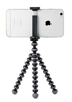 Mobile GripTight Mount Reliable and foldable. This mount works with any tripod with your smartphone.