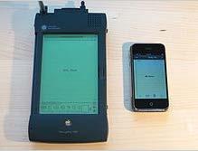 Brief History of iphone The Newton MessagePad was an early handheld device manufactured by