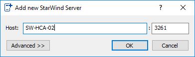 Provisioning Shared Storage with StarWind VSAN 35. Open StarWind Management Console and click the Add Device (advanced) button. 36. Right-click on the Servers field and click on the Add Server button.