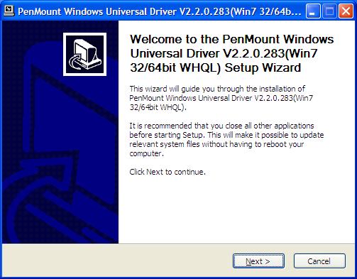 3.2.1 Installing Software If you have an older version of the PenMount Windows 2000/XP driver installed in your system, please remove it first.