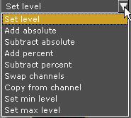 Channel Editor Wizard - Type Of Change You can do the following commands through any range of Presets.