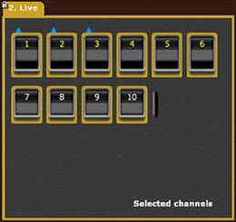 Channel View Formats - Selected Only selected channels are
