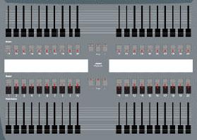 --Master Playbacks There are 40 Master Playback faders. Each of them can play back anything from a single channel to a complete sequence.