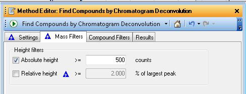 Exercise Analyze data Task 2. Find compounds by deconvolution Steps Detailed instructions Comments Step 1 continued.