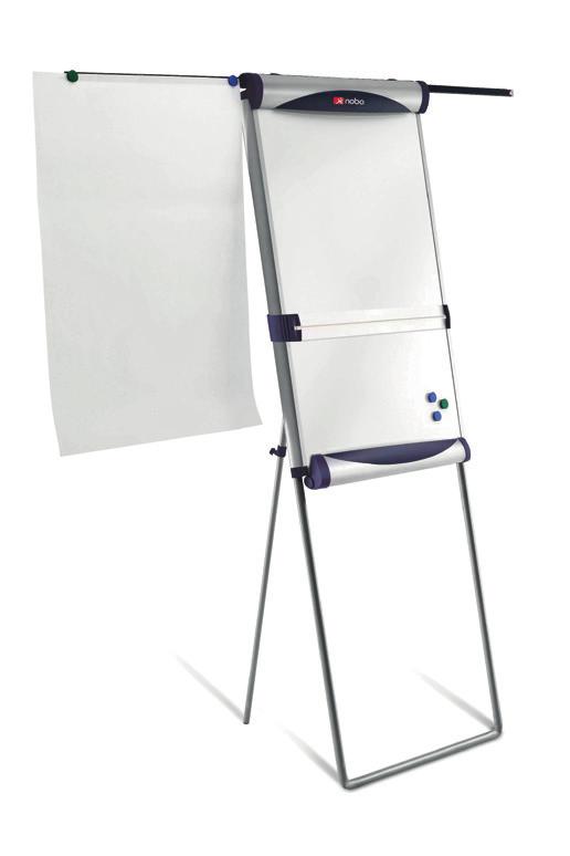 Piranha Flipchart Easel Perfect choice for a professional presentation Available in either mobile or stationary formats Extending arms to display extra pages