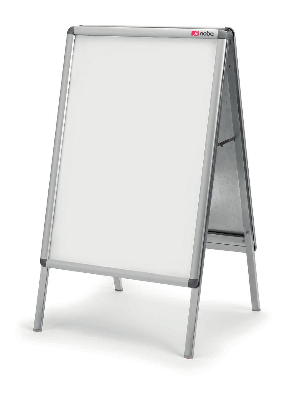 Display Frames Great for displaying information, posters, menus or promotional offers, Nobo Clip and A frames are easy