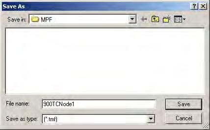 Type a name for your project file. 900Builder Lite files use the TMF file extension. 5.