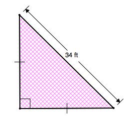 and angles in the right triangles.