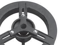 Star Adapters will be furnished with fasteners necessary to attach to wheel, in lieu of clamping hardware normally furnished with wheel.