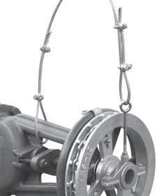 One end is attached to the wheel and the other to a permanent part of the valve or an adjacent pipe.
