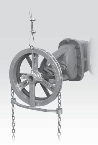 Installing the Safety Restraint is as easy as... 1 2 Typical chainwheel installation.
