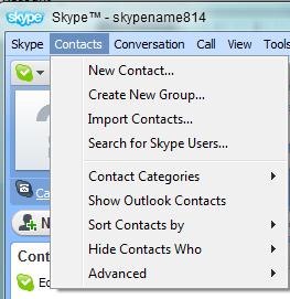 Step 8: On the toolbar, click left 1x on Contacts to view the options for you