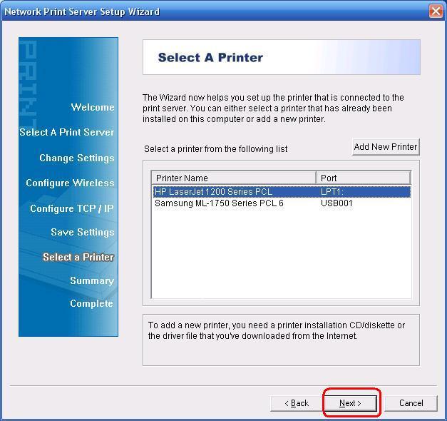 11. If you already have the printer s driver installed, you will be asked whether to keep it or to replace it. Click Next.