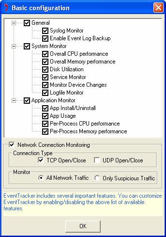 Figure 44 Basic Configuration 13 Select appropriate options and then click OK.