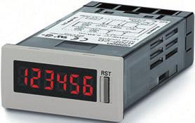 Total Counter/Time Counter (DIN 8 x ) CSM DS_E DIN 8 x -mm Total Counter/Time Counter with Easy-to-read Displays and Water and Oil Resistance Equivalent to IP66 High-visibility, negative transmissive