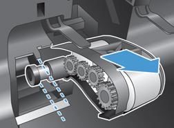 the right of the roller assembly. Figure 2-3 Remove the ADF rollers (1 of 3) 4.