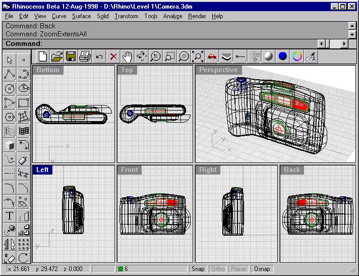 THE DISPLAY To synchronize the viewports: 1 Make the Front viewport active. 2 Type SynchronizeViews, then press ENTER.