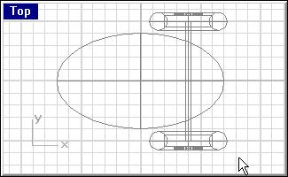 MODELING WITH SOLIDS To mirror the front wheels and axle: 1 In the Top viewport,