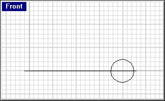 P R E C I S I O N M O D E L I N G 5 At the End of diameter prompt, snap to the other Quadrant of the same circle. The circle is drawn perpendicular to the construction plane.