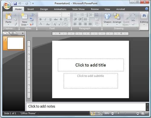 Creating Your First PowerPoint Presentation You create your PowerPoint presentation on slides. You use layouts to organize the content on each slide.