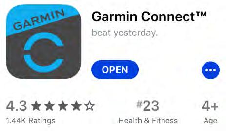 Garmin The Garmin app tracks all-day activity, workouts, sleep and more.