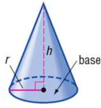r is the   Prism Cone Pyramid