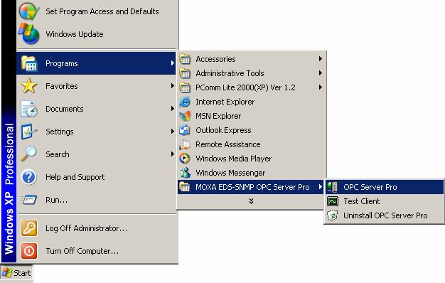 How to use EDS-SNMP Starting EDS-SNMP OPC Server Pro 1.