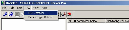 Featured Function MIB Compiler This function generates a specific MIB module for an SNMP compatible device.