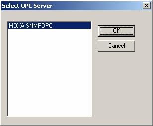NOTE When your Test client connects to Moxa EDS-SNMP OPC Server Pro, it will execute automatically.
