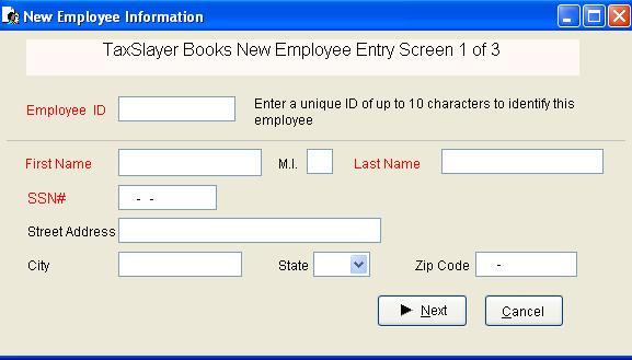 This ID may be Numeric or Alpha Enter the employee s first name, middle initial, last